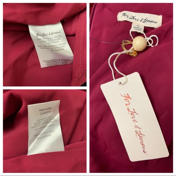 NWT For Love & Lemons Papillon Appliqué Dress - Picture 8 of 10